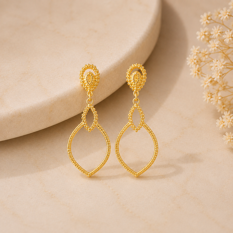 Brinco Gota Dourada™ — Delicadeza e Elegância