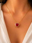 Colar Rubi Heart™ – Luxo, Paixão e Elegância Que Hipnotizam