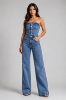 Macacão Jeans Sculpt™ — Elegância que Valoriza