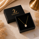 Colar Coração Crystal Dourado™ — Elegância que Encanta em Cada Detalhe