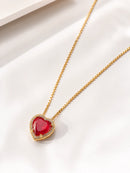Colar Rubi Heart™ – Luxo, Paixão e Elegância Que Hipnotizam