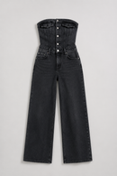 Macacão Jeans Sculpt™ — Elegância que Valoriza Suas Curvas