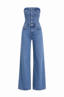 Macacão Jeans Sculpt™ — Elegância que Valoriza